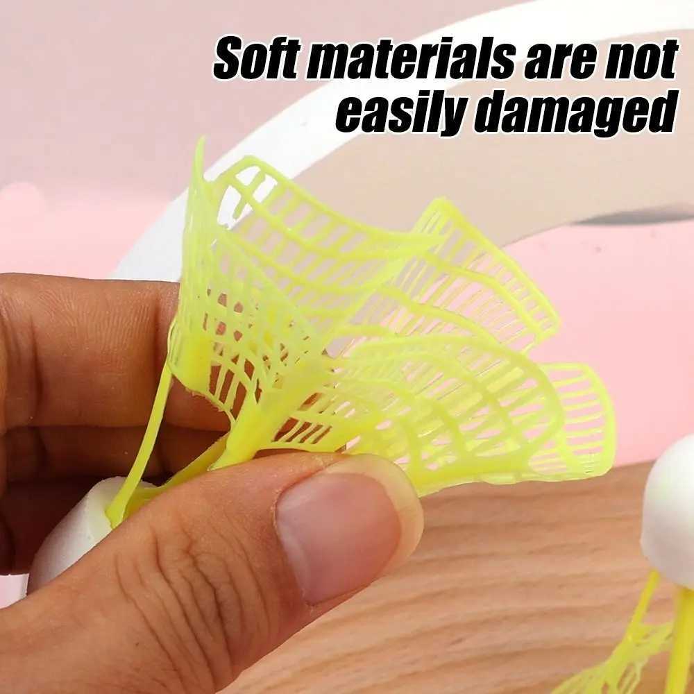 Nylon Outdoor Windproof Badminton Luminous Badminton Accessories Fluorescent Shuttlecocks Super Resistant LED Badminton Ball Y240912