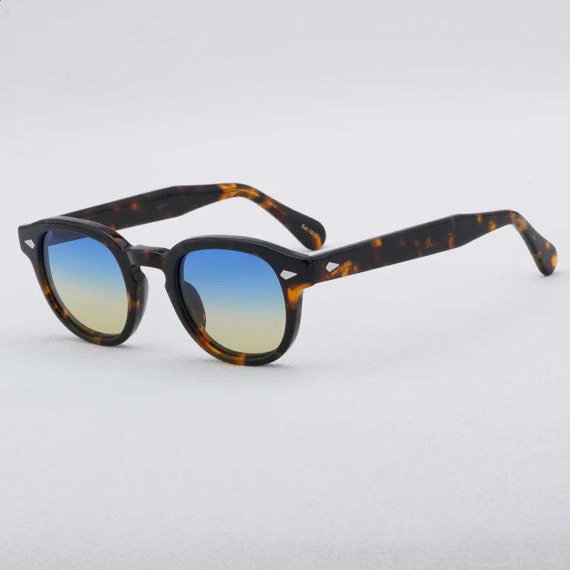 High quality acetate sunglasses suitable for male and female Lemtosh Tortoise black frame retro sunglasses gradient lens 240909