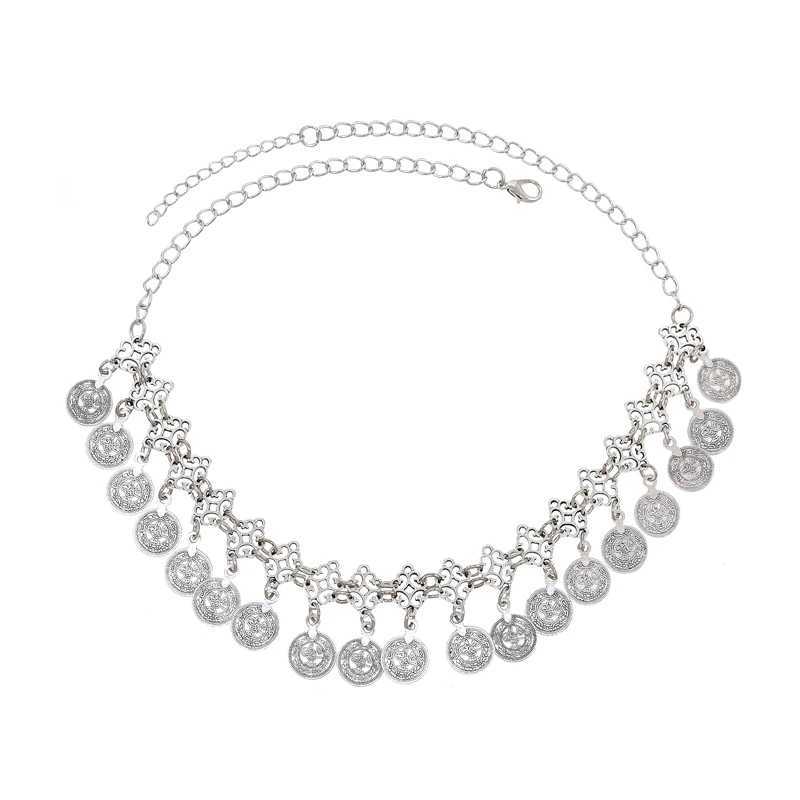 Vintage Coin Women Headband Tassel Bohemian Ethnic Pendant Statement Hair Jewelry Charms Carved Turkish Hairwear Headband FemaleX240913