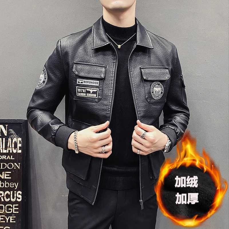 2023 New Mens Leather Jackets Autumn Winter Casual Motorcycle PU Jacket Biker Leather Coats Brand Clothing Plus size S-5XLX240913
