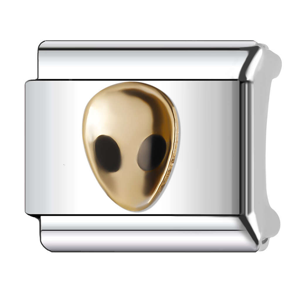 New Women's Gift Colorful Beautiful Bead Italian Charms Links Bangle Beads Fit 9mm Stainless Steel Bracelet Making DIY For Women Fashion Jewelry