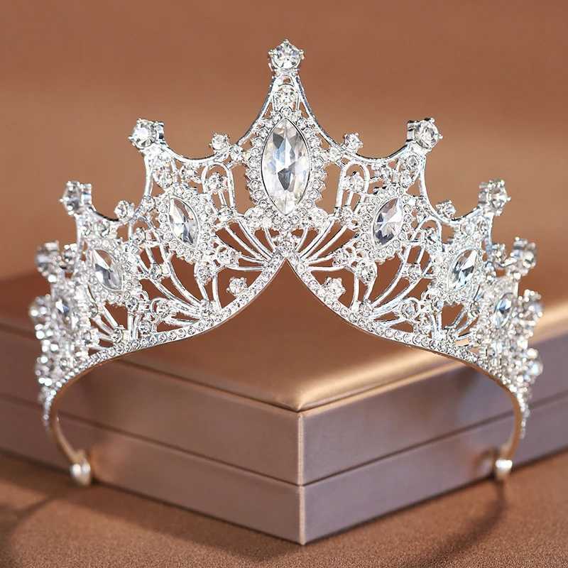 Crystal Bridal Crowns Tiaras Exquisite Dazzling Baroque Wedding Headband Hair Jewelry Accessories Women Rhinestone HeadwearX240913