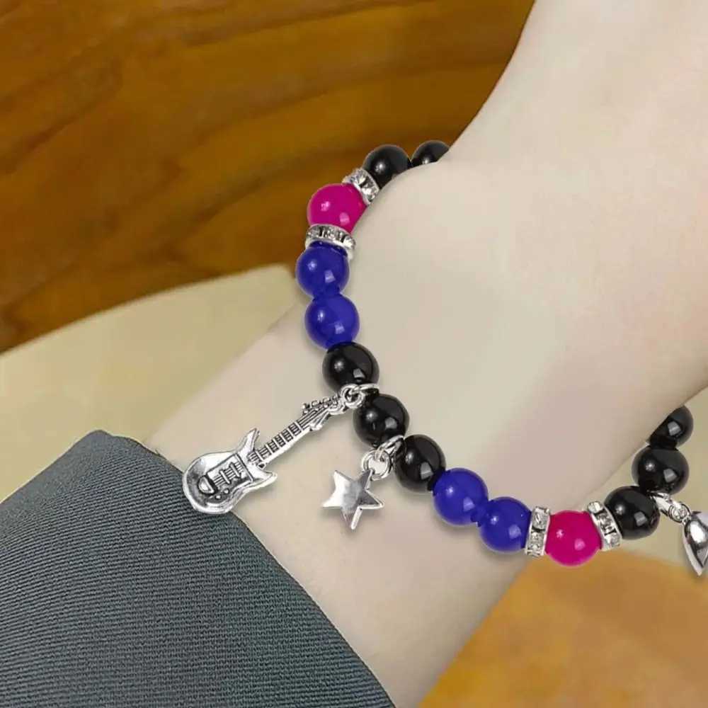 2-piece/set fashion couple bead bracelet TV girl matching bracelet who truly cares about album inspiration bracelet friend jewelry gift W240913