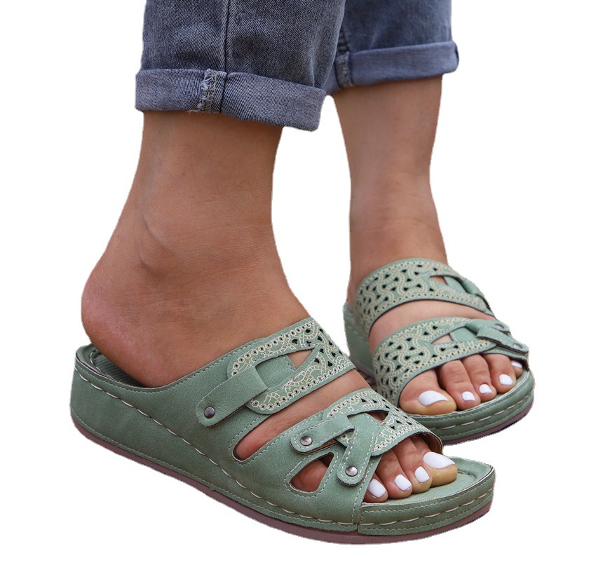 Shoes Beach New Thick Sole Women Wedges Sandals Ladies Summer Holiday Shoes2021 d1f3 2021