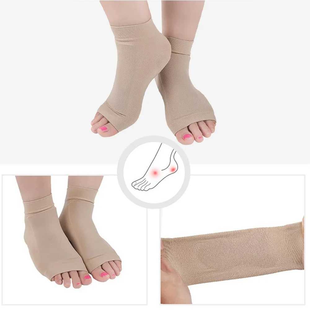 Ankle Malleolar Gel Sleeves - Padded Skate Sock with Ankle Bone Pads for SkiHiking or Riding Boots. Ankle protector cushion. Y240913