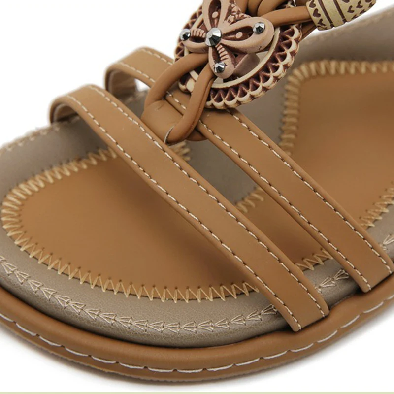 2024 New Women 2cm Platform 2.5cm Low Heels Sandals Lady Holiday Elastic Band Luxury Flats Sandles Roman Bohemian Beach Sandals