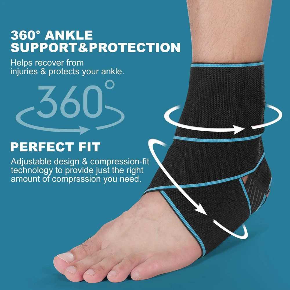 1 PCS Breathable Ankle Brace Wrap Adjustable Ankle Stabilizer for Heel Pain Injury Recovery Protector Sleeve Ankle Support Strap Y240913