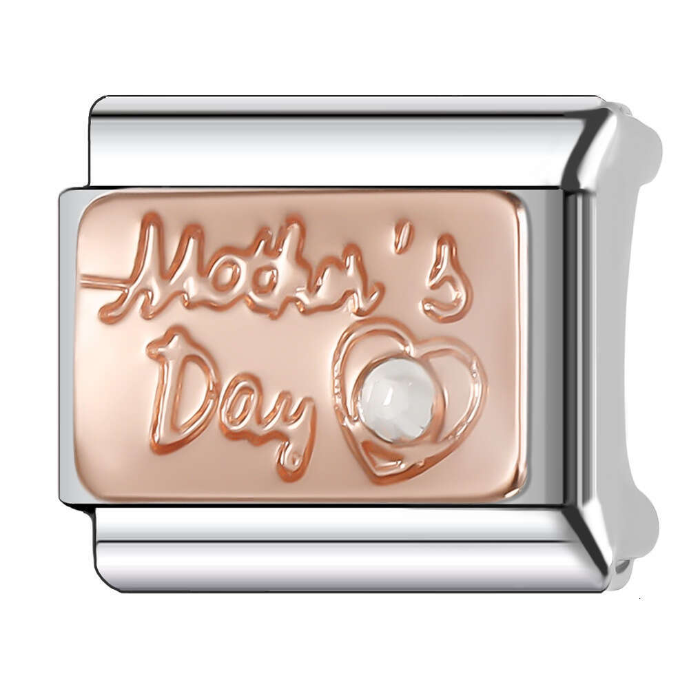 2024 New Women's Gift Mother's day travel Italian Charms Links Beads Fit 9Mm Stainless Steel Bracelet Making Jewelry