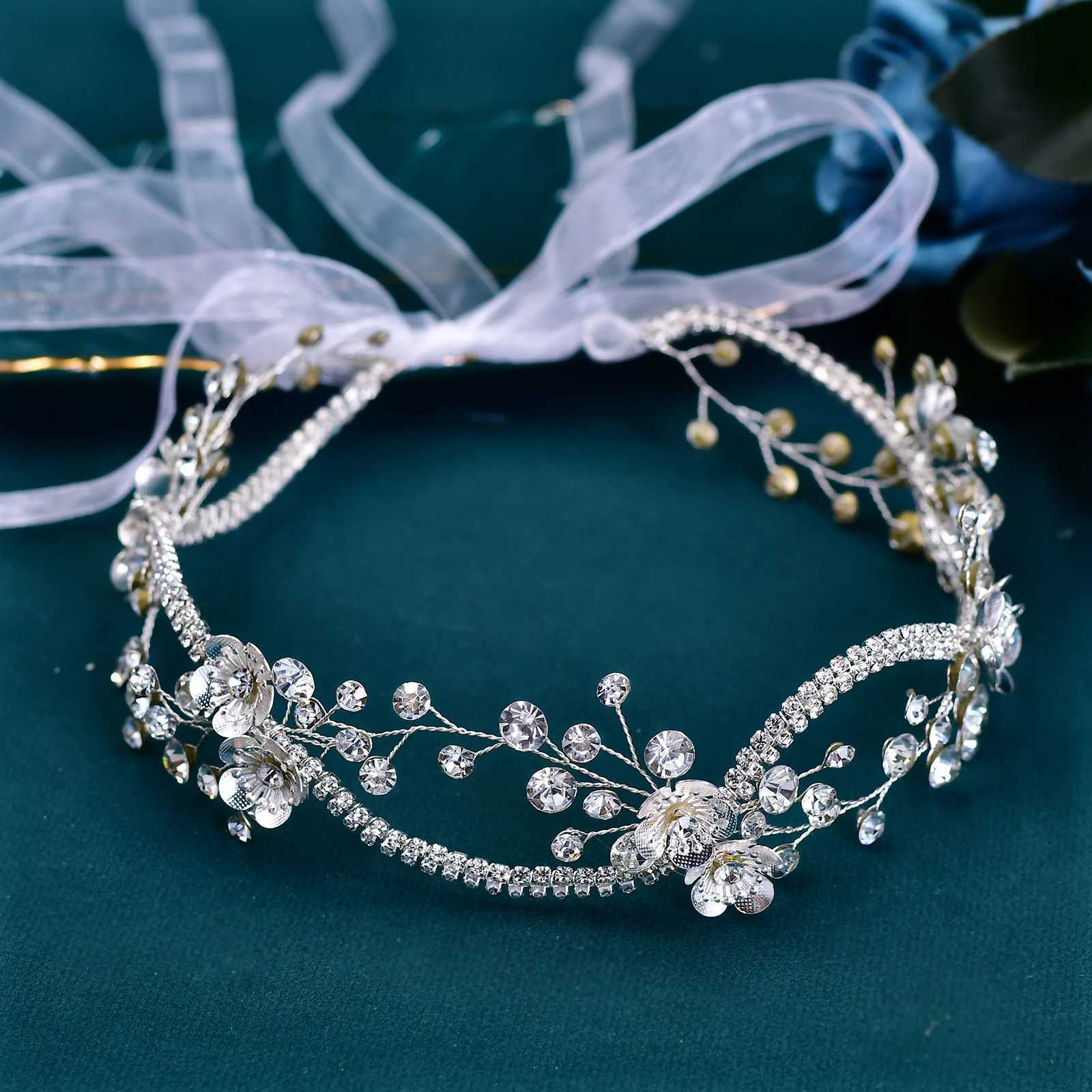 Bride Headbands Wedding Head Jewelry Crystal Pearl Hair Belt Bridal Hair Accessories Wedding Headdresses For Girlfriend HP573X240913