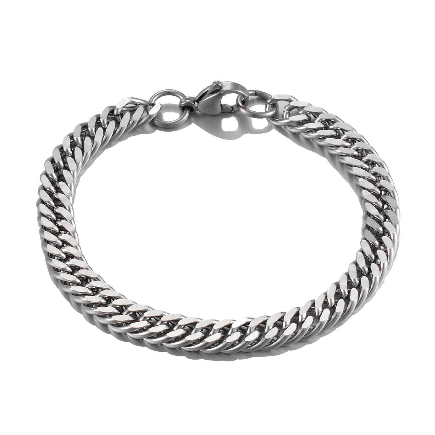 Popular Mens Stainless Steel Cuba Bracelet High Quality Men And Womens Jewelry Of Various LengthsX240913
