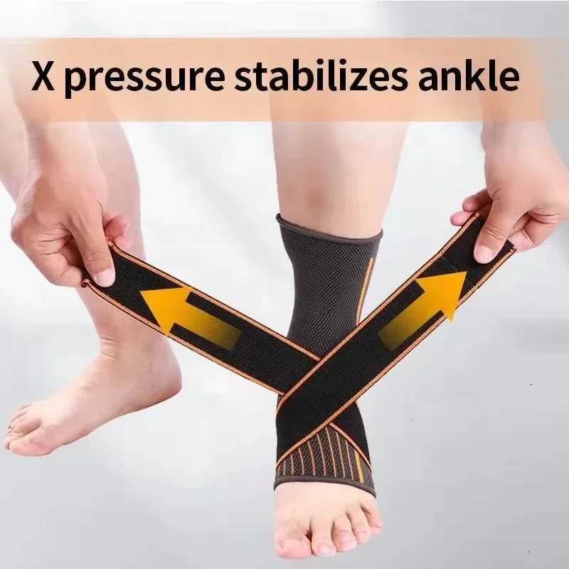 1PC Ankle Protector Compression Bandage Sport Anklet Support Brace Exercise Ankle Straps Elastic Belt Fitness Gym Accessories Y240913