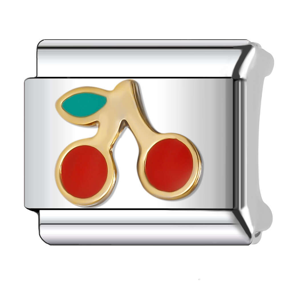 2024 Women's Gift Fit 9mm Stainless Steel Italian Charms Bracelet Links Beads Bracelet DIY Enameld Hand Decoration Italian Style Classic Pattern