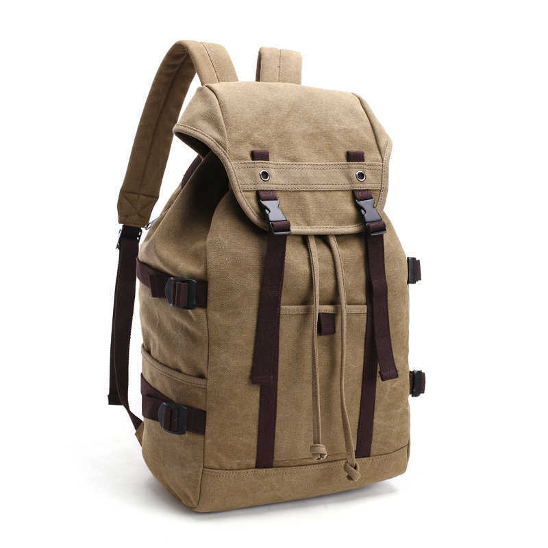 Korean casual street style versatile Canvas Backpack computer bag in various colors 240915