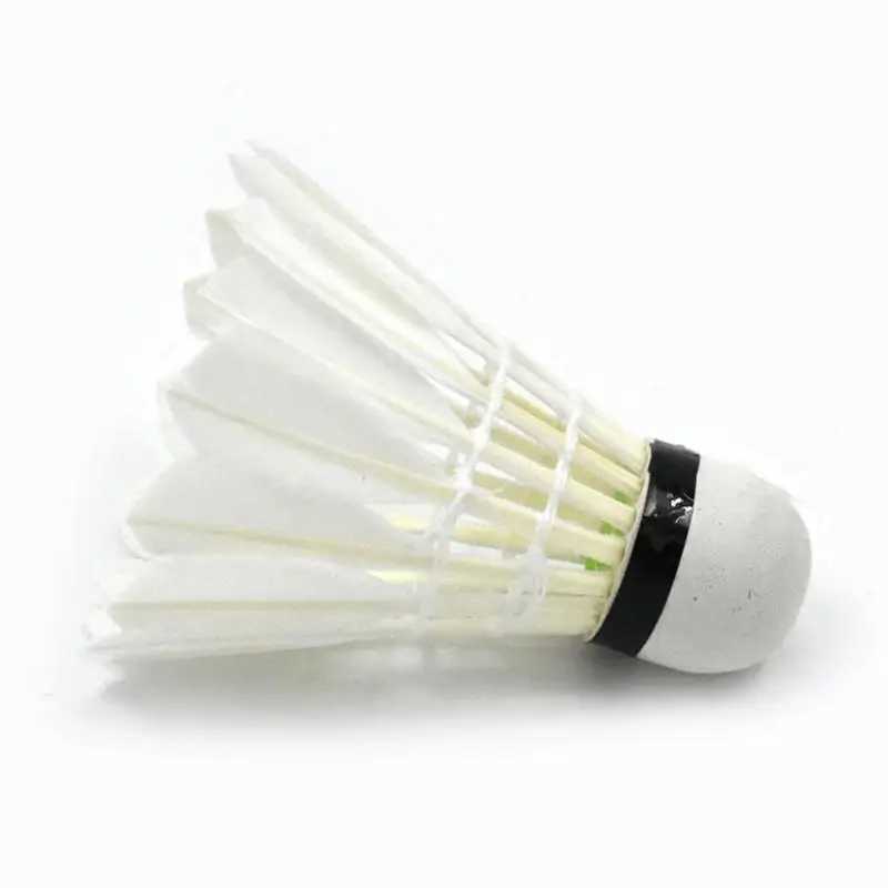 Badminton Ball 12PCS Badminton Trainer Ball Feather Shuttlecock Stable Badminton Balls for Hitting Practice and Speed Training Y240912