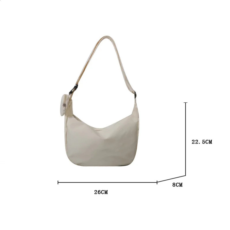 Casual canvas homeless cross body bag womens shoulder bag large capacity handbag womens travel shopping bag womens wallet 240912