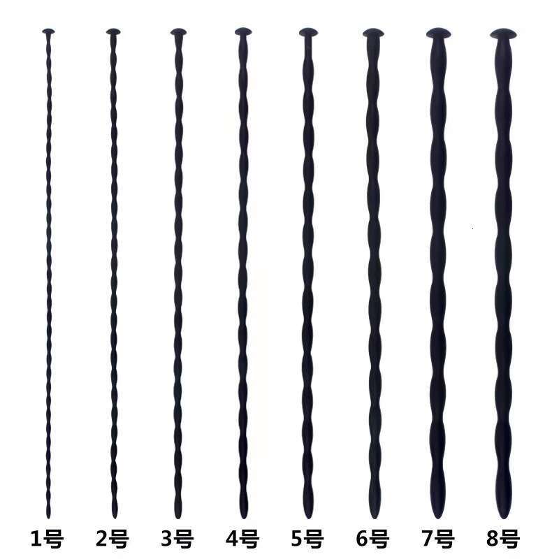 Silicone urethral blockage, dilation, teasing, masturbation, horse eye rod, glans insertion rod, male adult sexual training products factory issued