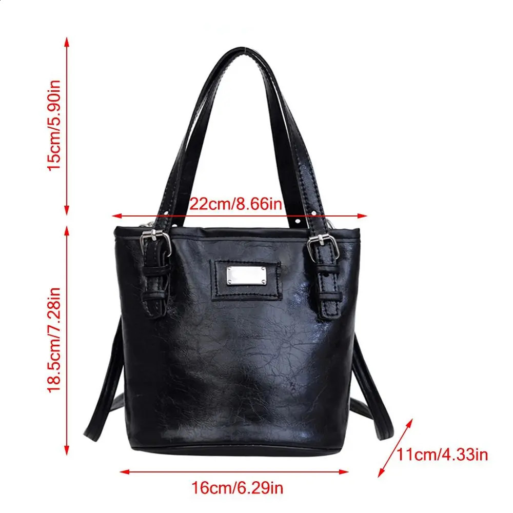 PU ethnic style shoulder bag creative black and white high-quality cross body bag womens fashion bucket handbag 240912