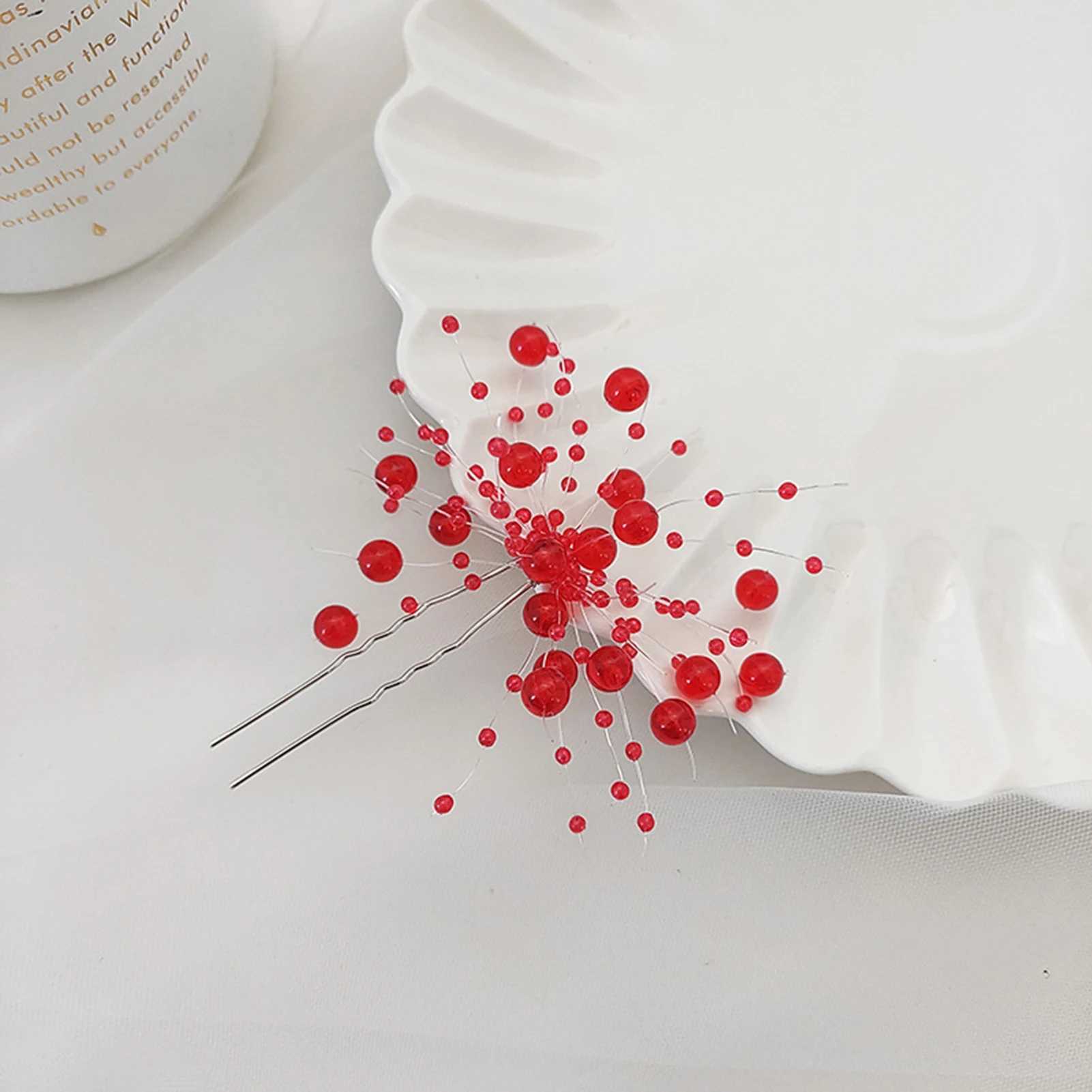 Fashion Crystal Wedding Hairpin Hair Accessories U-shaped Hairpins Bridal Hair Jewelry Rhinestone Women Hair Clips HeadpiecesX240913