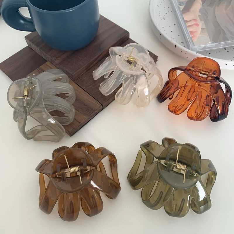 Fashion Hair Clips for Women Large Elegant Colorful Solid Color Claw Clip Girls Hairclip Hair Accessories Hair Claw 2022 NewX240912