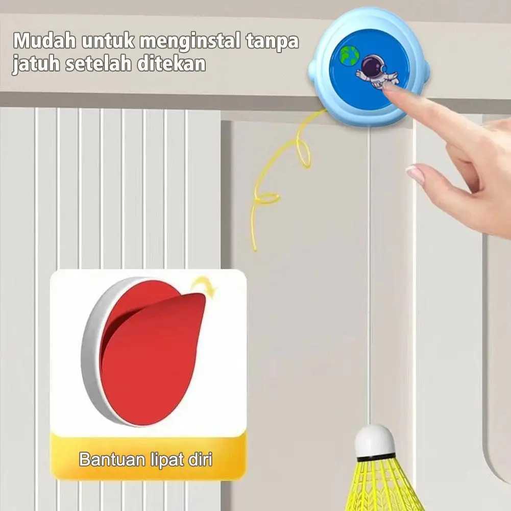 Telescopic Badminton Trainer Badminton Practice Robot Professional Stretch Badminton Training Self-study Shuttlecock Rebound Y240912