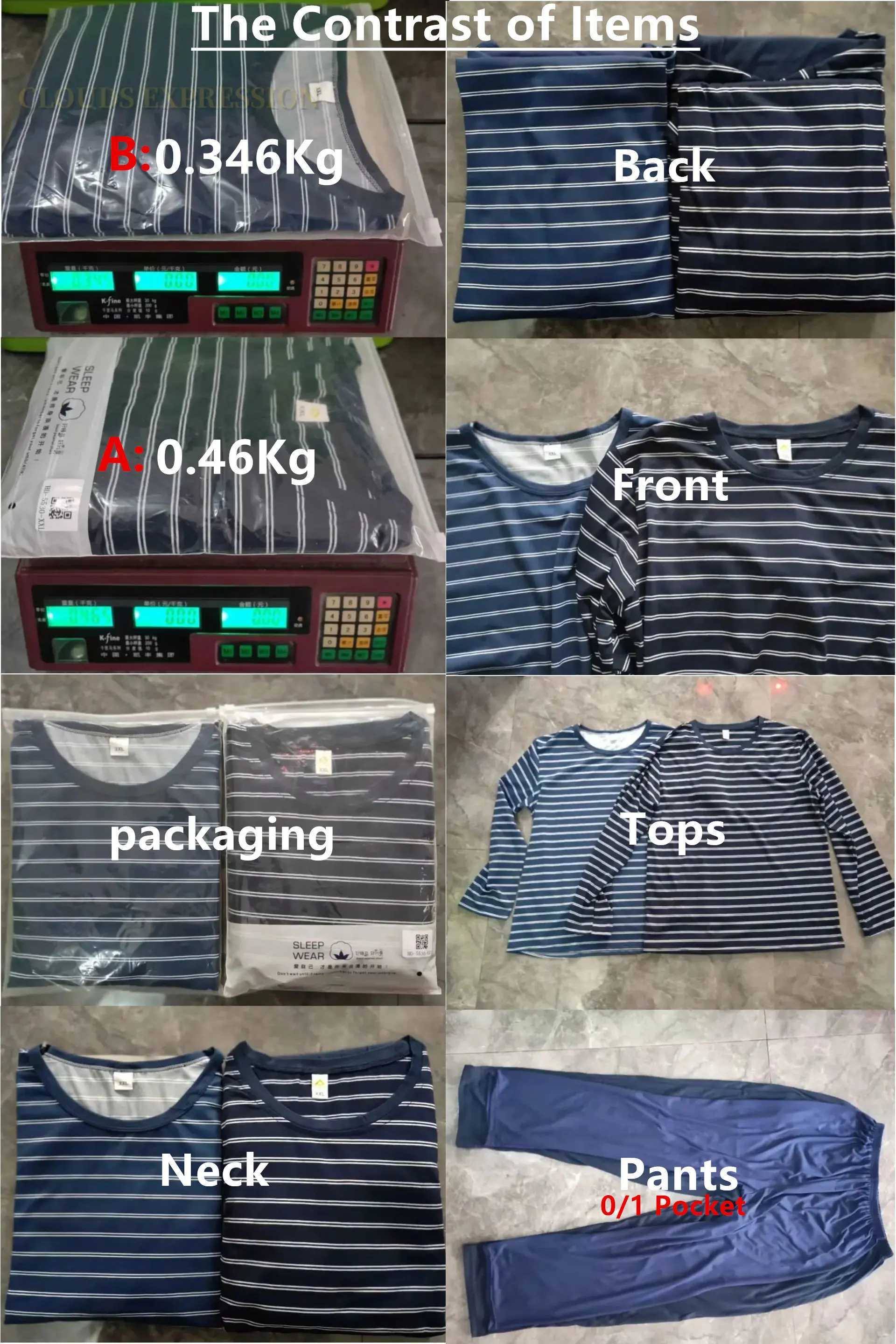 Spring Autumn L-4XL Knitted Cotton Simple Mens Pyjamas Suits Pajamas Set Casual Male Sleepwear Pyjamas Night Pijamas Homewear Y240913