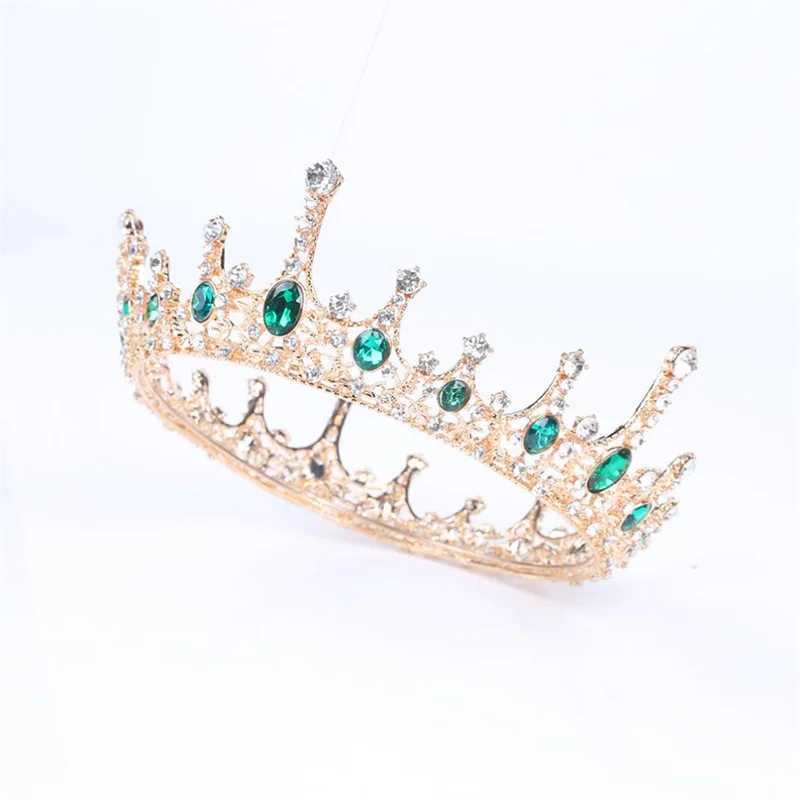 European and American Bride Headwear Crown Cake Decoration Wedding Dress Wedding Accessories Cross border Hair Accessories RoundX240913