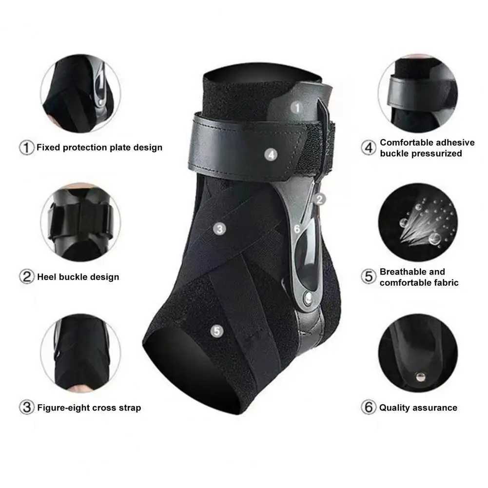 Ankle Guard Breathable Ankle Support Brace with Fastener Tape for Pain Relief Secure Fit Open Heel Design Ankle Sleeve Strap Y240913