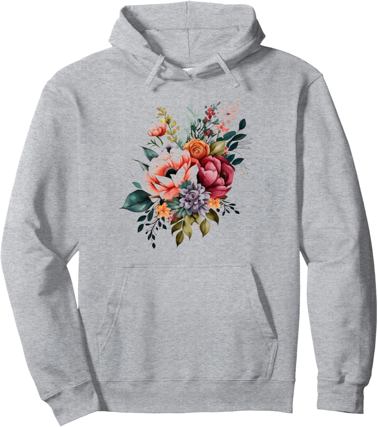 Hoodie for Mens Womens Wildflower Floral Botanical Bouquet Gardening Gift Pullover Hoodie Graphic Hoodies sweatshirt Pullover Long Sleeve