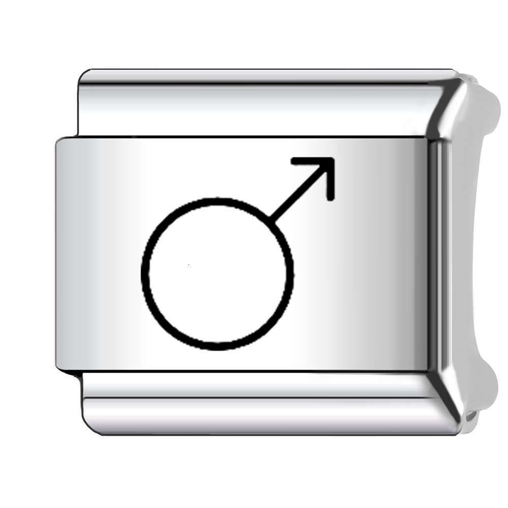 2024 New Women's Gift Cute Bead Italian Charms Links Beads Fit 9Mm Stainless Steel Italian charm Bracelet Making For Women gift Jewelry