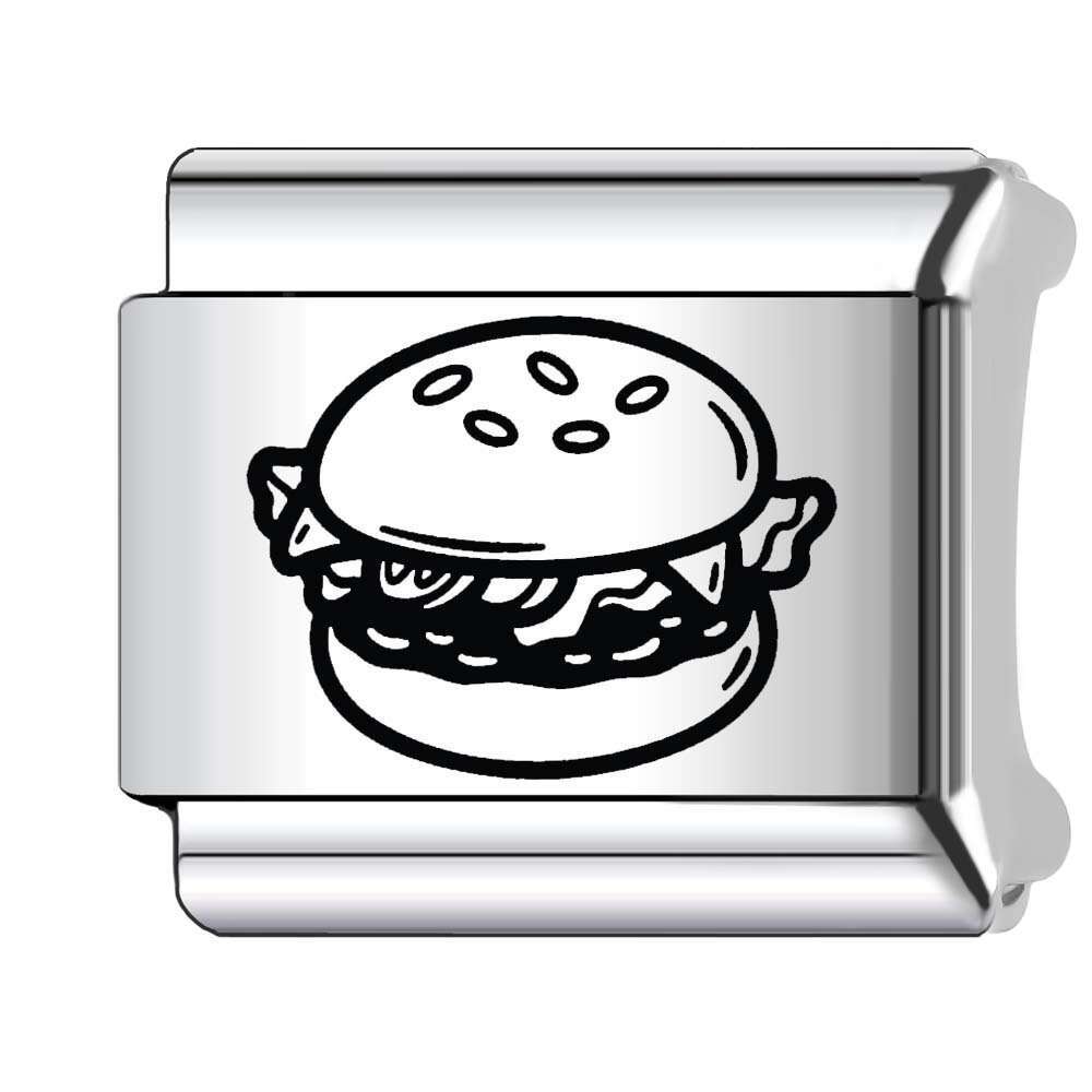 2024 New Women's Gift Coffee Drink Bead Italian Charms Links Beads Fit 9Mm Stainless Steel Bracelet Making Jewelry