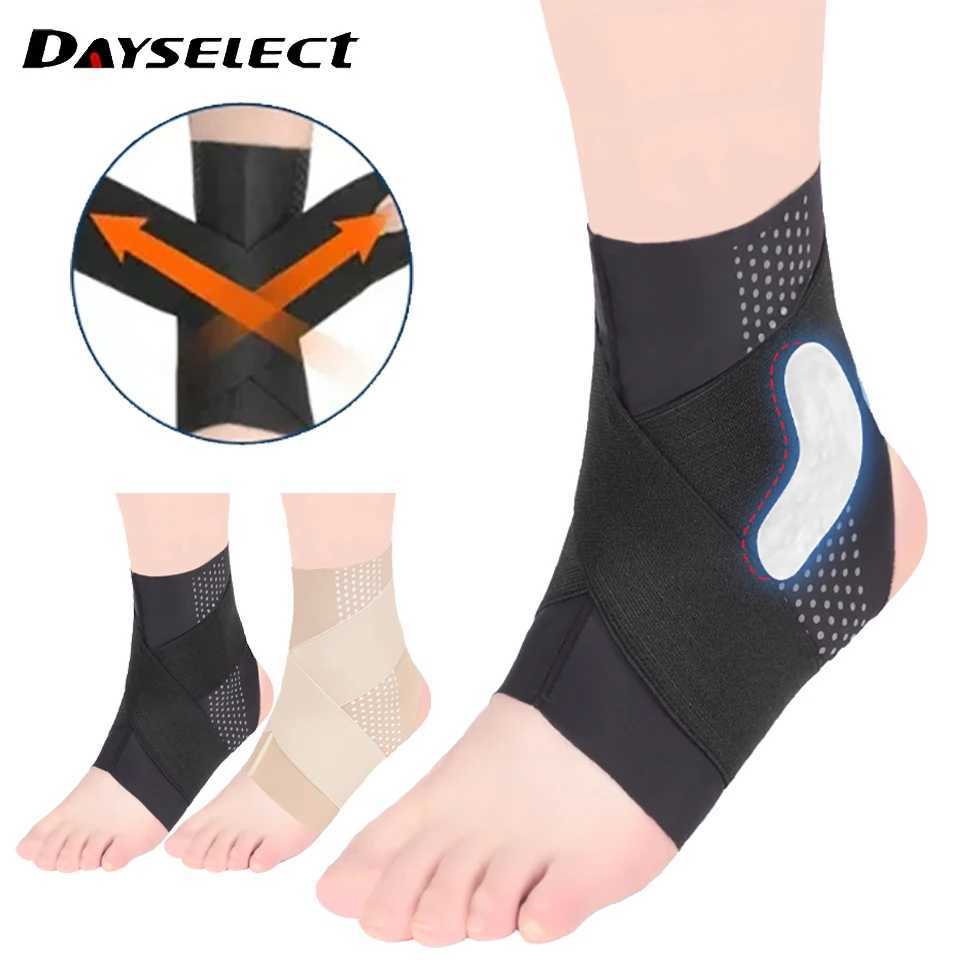 Sport Ankle Stabilizer Brace Compression Ankle Strain Bandages Ankle Support Protector for Basketball Football Fitness Running Y240913