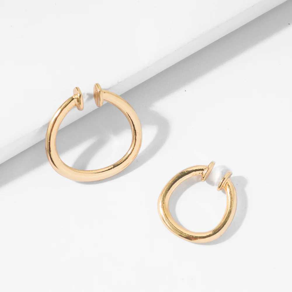 Fashion Ear Cuff Clip on Earrings NO Piercing Gold Color Vintage Earcuff Earclips Clip Earrings Boho Jewelry 2020X240913