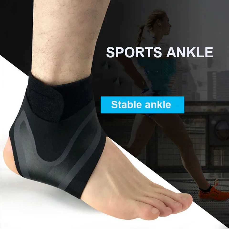 1 PCS Ankle Support BraceElasticity Free Adjustment Protection Foot BandageSprain Prevention Sport Fitness Guard Band Y240913