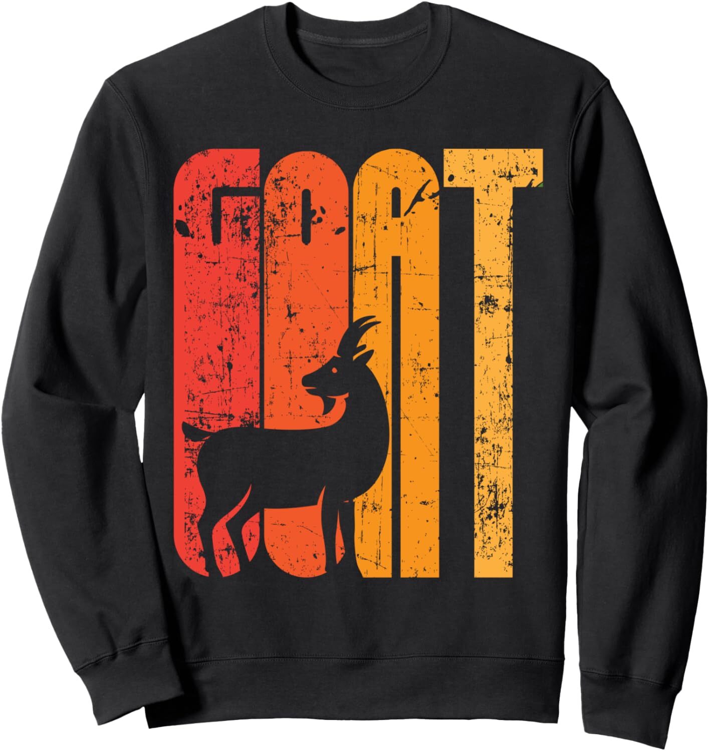 Long Sleeve Shirts for Men sweatshirt Goat Distressed Vintage Retro Gift For Goat Lovers Sweatshirt Tee Streetwear Casual tops clothes