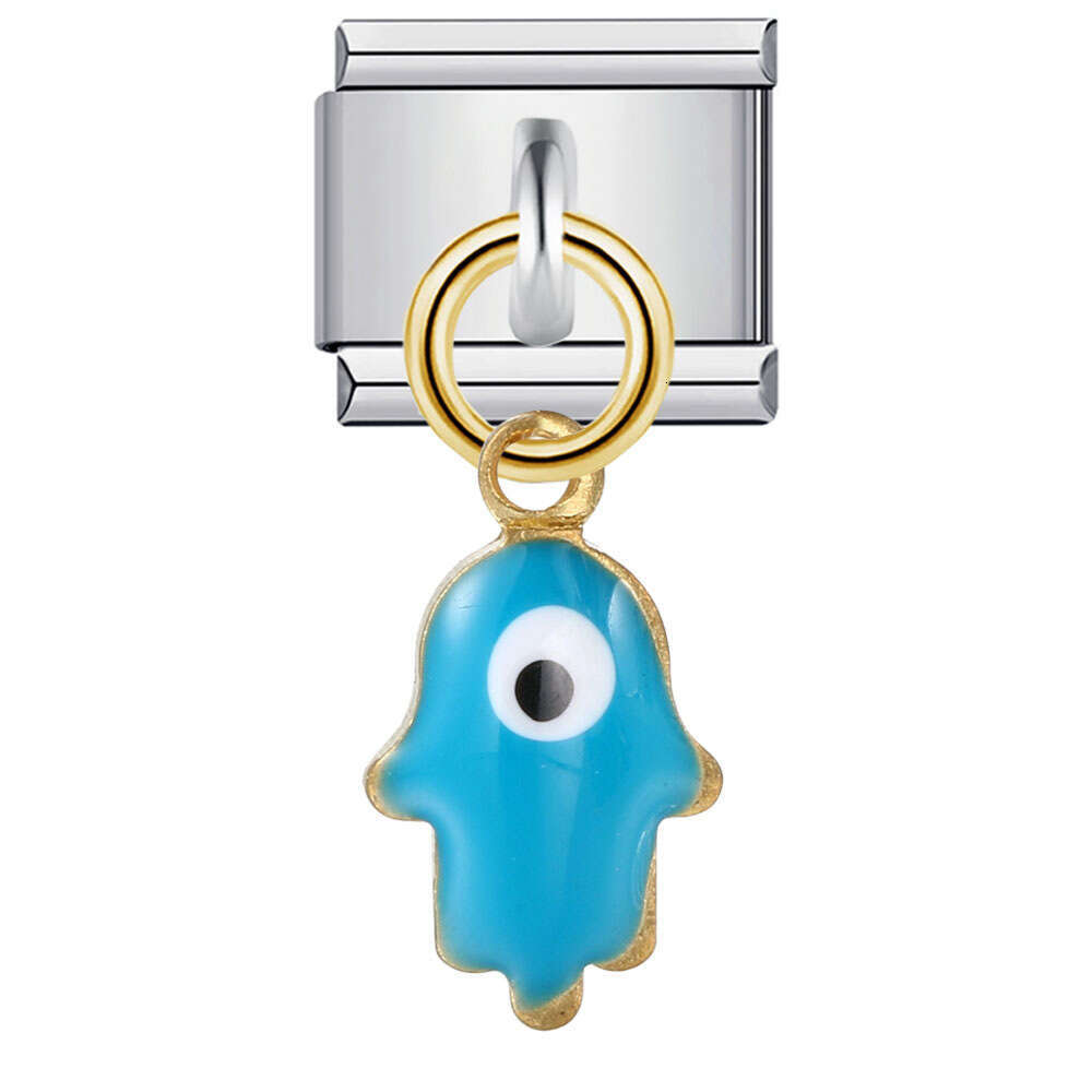 Italian Charm Beads Bracelet Single Hook Pendant Series Elastic Splicing Strap Chain Italian Charm Links Stainless Steel Fit 9mm Bracelet Jewelry DIY 