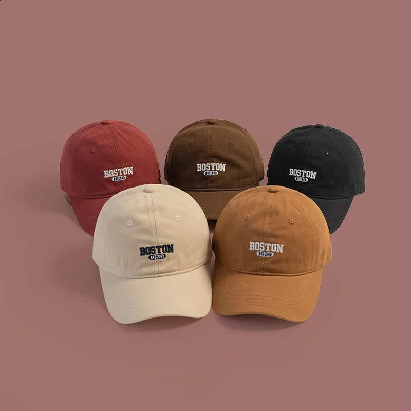 Embroidered baseball cap casual solid color dad hat breathable adjustable sun for womens daily use 240906