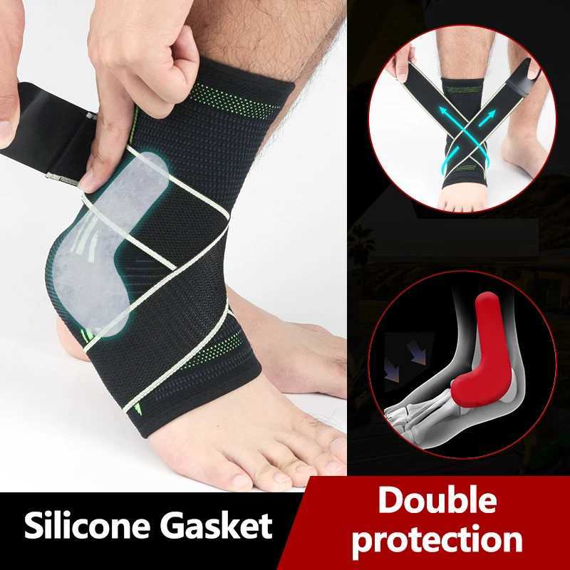 1 Pair Protective Football Ankle Support Basketball Ankle Brace Compression Nylon Strap Belt Ankle Protector Y240913