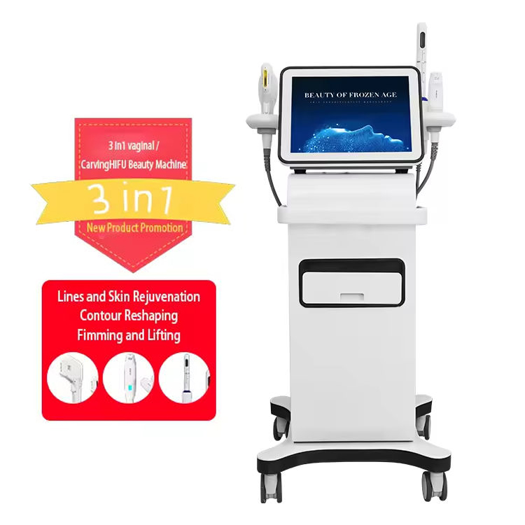 Top Ranking 3 in 1 HIFU Facial Body Treatment Skin Rejuvenation Laxity Improving Face Contouring MFU RF Ultrasound Knife Vaginal Care Equipment
