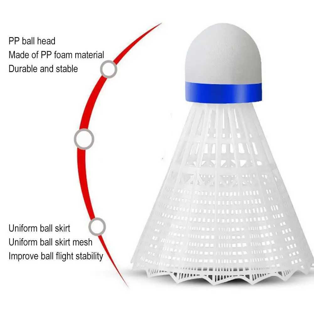 1 Pc Nylon Badminton Light Training Ball Plastic Shuttle Cork Fonmed Head Outdoor Sports Badminton Accessories Y240912