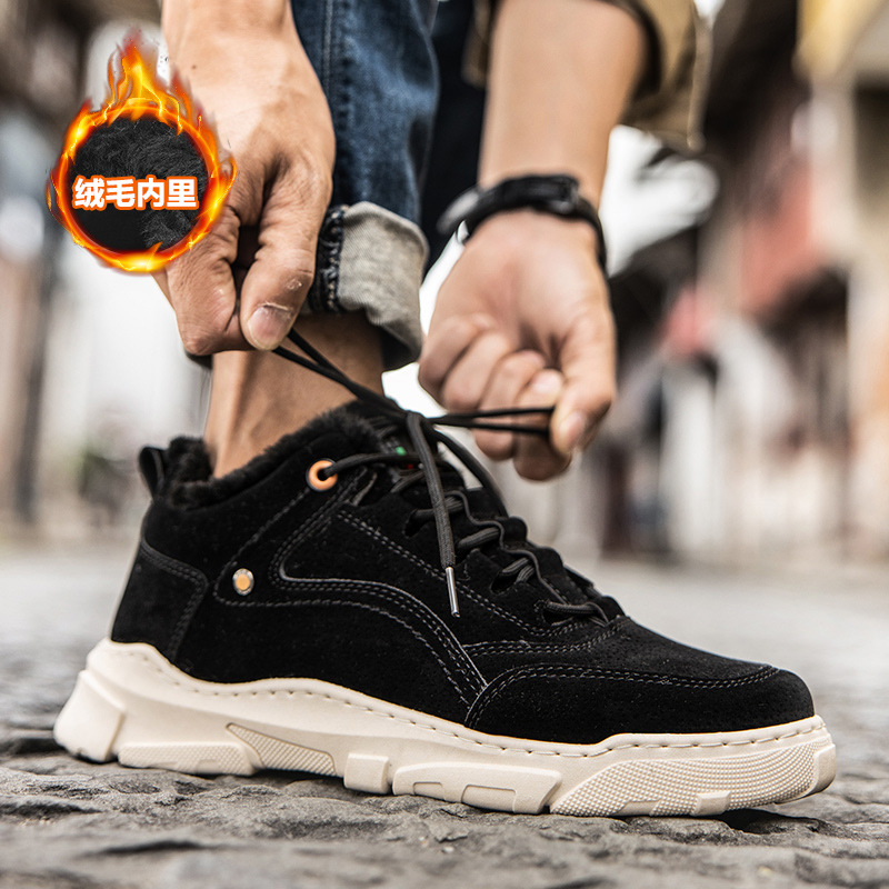 Sale Hot High Quality winter Casual Shoes Comfortable Keep Warm Fashion Sneakers Outdoor Light Non-slip Men Cotton sh 0ad2