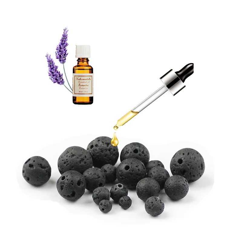 2 pieces/set couple distance bracelet male black lava stone bead bracelet female wooden bead charm bracelet W240913