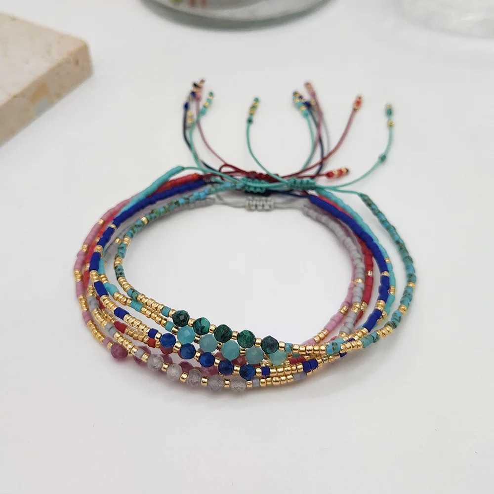 HERLOOK 2023 Miyuki Delica Bead Bracelet Natural Stone Dainty Bracelet Boho Jewelry Womens String Pulseras Mujer W240913