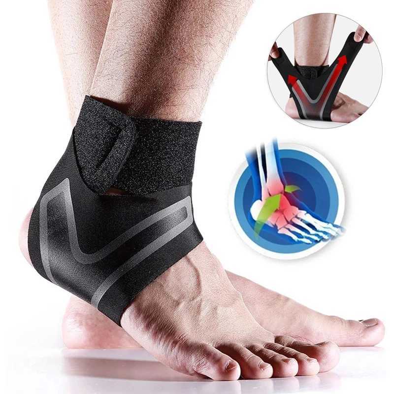 Sport Ankle Support Elastic Ankle Brace Guard Compression Stabilizer Tendon Pain Relief Strap for Men Women Fitness Accessories Y240913