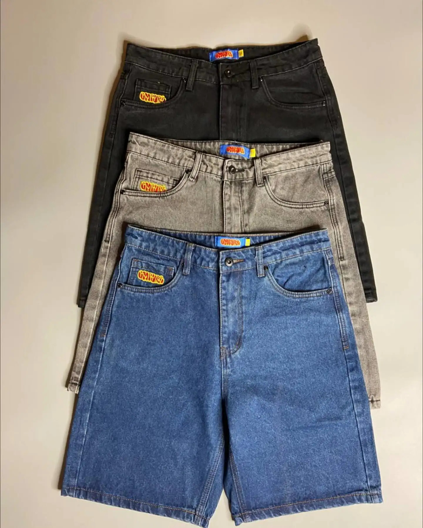 Empyre Shorts Y2K Pants Gothic Hip Hop Cartoon Letter Embroidery Baggy Jeans Denim Gym Shorts High Waist Mens Basketball Shorts 240911