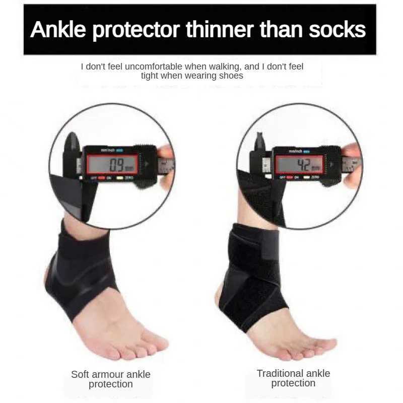 Ankle Brace Adjustable Compression Ankle Support Elastic Ankle Guard Pain Relief Strap Basketball Brace Support Y240913