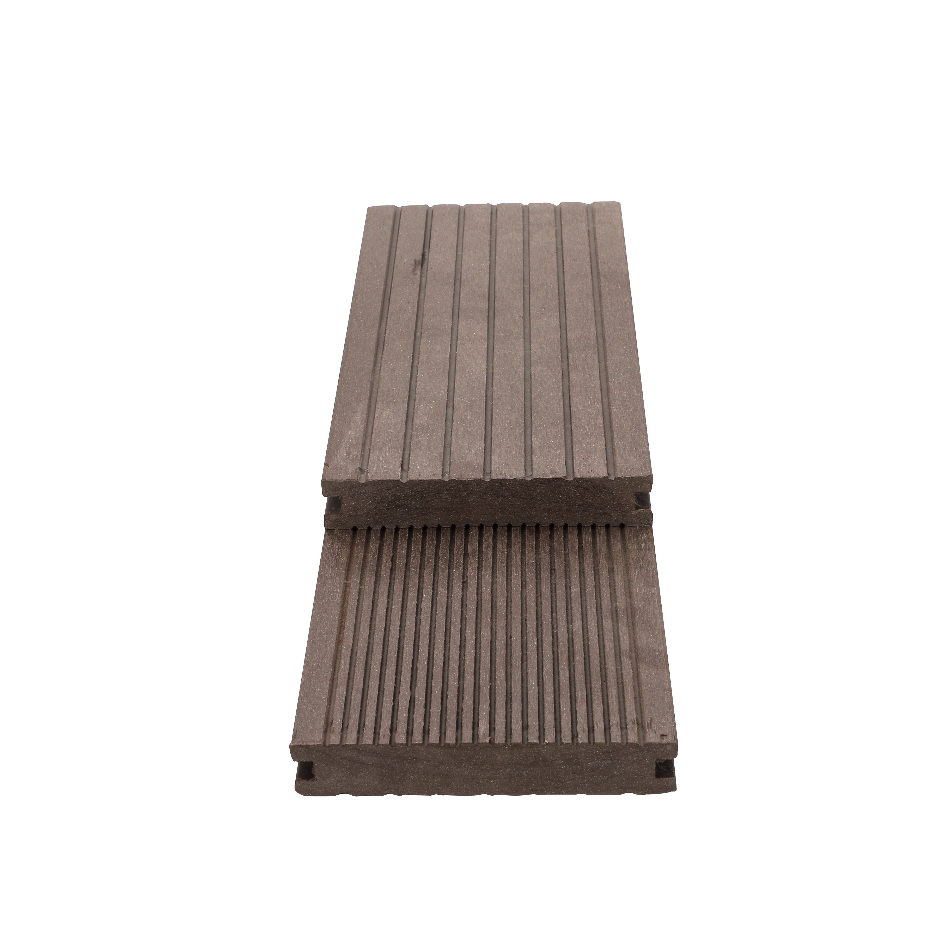 Hot outdoor waterproof striated grooves solid wood grain wood plastic flooring