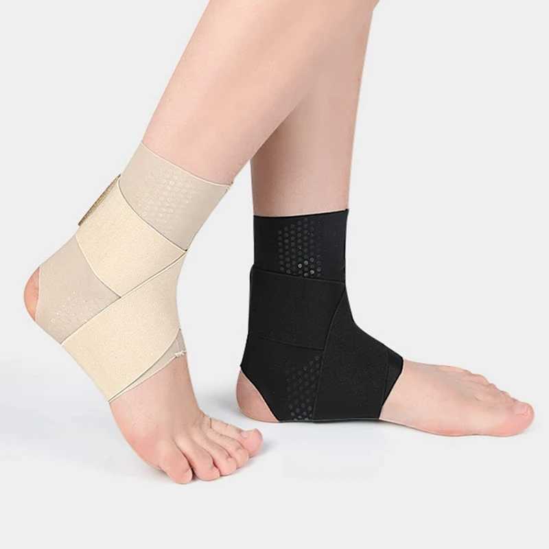 1Pcs Sports Ankle Brace Football Ankle Protector Compression Nylon Strap Belt Black Elastic Bandage Sport Gym Anklet Support Y240914