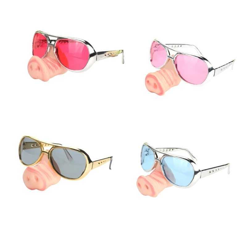 Other Fashion Accessories Halloween Big Nose Glasses Funny Disguise Cosplay with for Party Props H240913