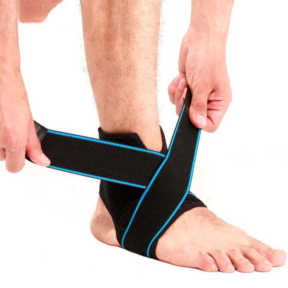 1PCS Ankle Support Brace Compression Sleeve with Adjustable Strap for Women Men Ankle Wrap Football Basketball Running Y240913