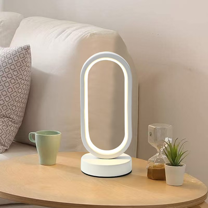 USB Simple Spiral LED Night Lamp 3 Colors Table Lamp Bedroom Bedside Desktop Nightstand Light Living Room Office Study Decor